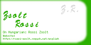 zsolt rossi business card